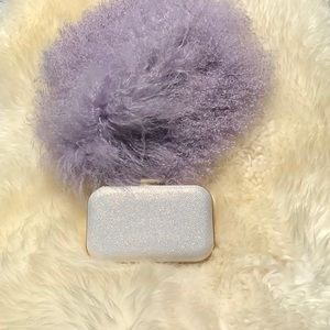 Jessica Simpson Clutch Purse Gold & White …